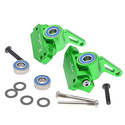  CODA RACING RC Blocchi di sterzo in lega & Caster Block per Traxxas 1/10 2WD Slash, Stampede, Rustler, Nitro Slash-Sostituisce Parte 3736 3632
