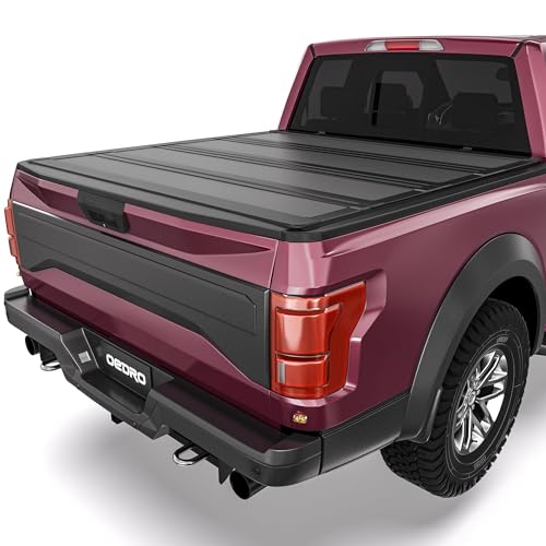 OEDRO Hard Quad-Fold Low-Profile Tonneau Cover Fit for Ford F-150 F150 2015-2026, Fit for F-150 Lightning 2022-2026, with 5.5ft Bed