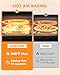 Upgraded indoor Pizza Oven 12 Inch Electric Countertop Pizza Oven with 6 Mode Heats up to 840°F Pizza Maker Pizza Cooker for Home Kitchen, Restaurants, Parties - Stainless Steel