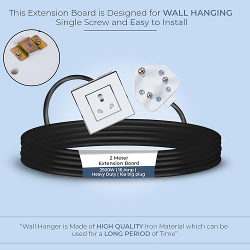 Image of Extension Board Heavy Duty Multi Socket 15A /16A /20A 240Volts (2500 Watts 16A Big Plug, 2 Meter)