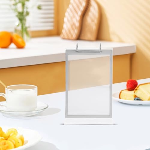 Support de menu acrylique compact pour valoriser vos tables de café - 7