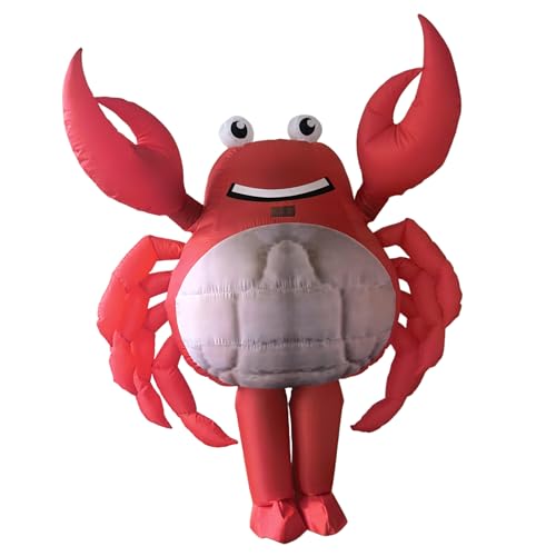 MatGui Inflatable Crab Costume Mascot Costume Blow up...