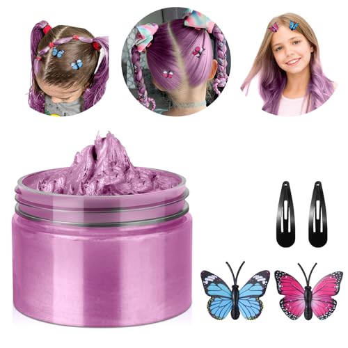 Kit de Cera Temporal para Color de Cabello Rosa