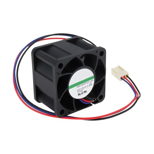 ECSiNG Ventilador de Refrigeración 40x28mm 12V DC 3 Pin Compatible con GM1204PQV1-8A para Caja de Computadora y Servidor