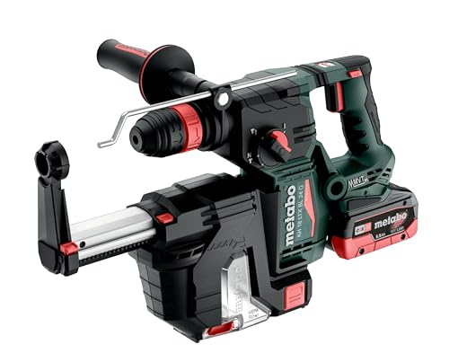 Perforateur burineur KH 18 LTX avec extracteur de poussière BL 24 Q Set ISA METABO avec 2 batteries18v 5. .h chargeur - vue 2