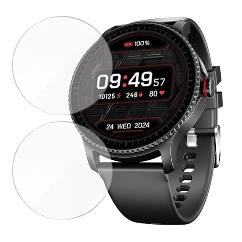 Image of 2 Pack| Smartwatch Screen Sport Watch Protector For Boat Lunar Discovery |1.39 Inch| | Flexible TPU Film, 9H Scratch Resistant, Bubble Free Installation - Not Tempered Glass