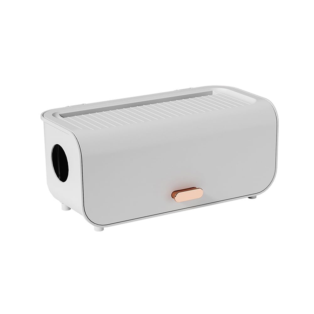 Caja de Almacenamiento de Cables de Escritorio, Organizador de Enchufes de Cargador, Resistente Al Agua y Al Polvo, Enrollador de Cables, B