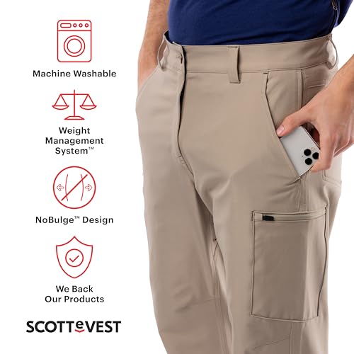 SCOTTeVEST Action Adventure Pant for Men - 17 Hidden Pockets - Water Repellent for Travel & More2