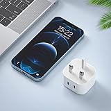 JOONIES iPhone 17 16 Plug USB C, 2Pack 25W New i Phone 16 Fast Charger Plugs Dual Type C Port Adaptor UK 2 USBC Super Charge Compatible with iPhone 17 Pro Max Air 16e 16 Plus 16 Pro Max 15 14 13 12 11 - Image 3