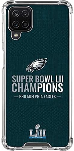 Skinit Clear Phone Case Compatible with Galaxy A12 - Officially Licensed NFL Philadelphia Eagles Super Bowl LII Champions Design