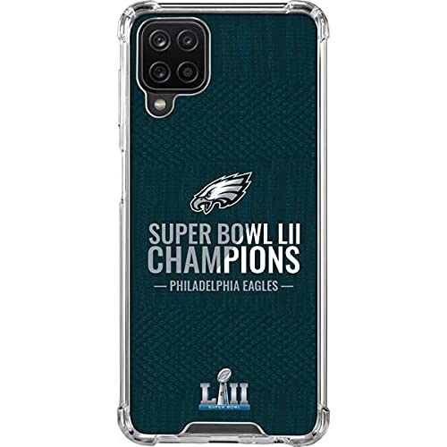 Skinit Clear Phone Case Compatible with Galaxy A12 - Officially Licensed NFL Philadelphia Eagles Super Bowl LII Champions Design