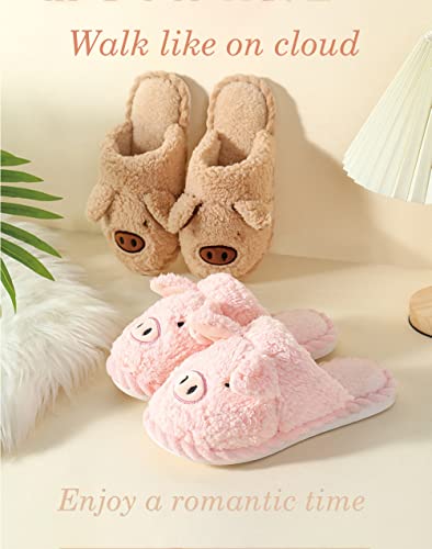 Pig Slippers for Women Cute Pink Slippers Girls Teens Animal Slippers Funny Bedroom Slippers Thanksgiving Christmas Slippers Gifts2
