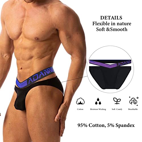 Meshal Men's Stretch Moisture-Wicking Cotton Bikini Briefs Quality Fabric Super Soft Prevents Chafing Pouch Underwear2