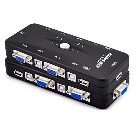 See full amazon price history chart for Microware USB KVM VGA Switcher, 4 Ports USB 2.0 KVM Switch Box Adapter, One-Button Swapping, Ideal for PCs, Keyboard, Mouse, Scanner, Printer & More Microware USB KVM VGA Switcher, 4 Ports USB 2.0 KVM Switch Box Adapter, One-Button Swapping, Ideal for PCs, Keyboard, Mouse, Scanner, Printer & More (B07T1HPTN2) Amazon Price History, Amazon Price Tracker