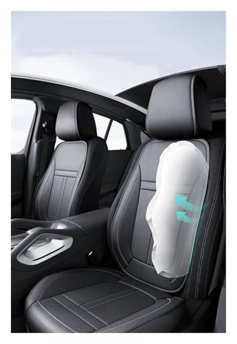 Housses de siège auto luxe en cuir PU perforé ensemble complet - 5