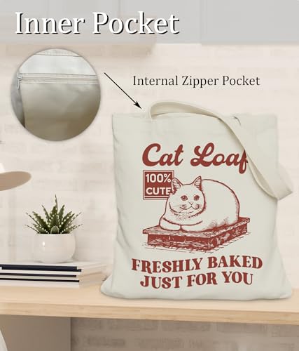 Bolsa Tote para Mujeres Amantes de Gatos Mediana miniatura 4