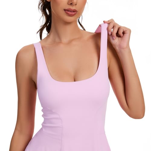 Womens Tennis Dress Built in Shorts Athletic Dress with Pockets for Golf Workout Active4