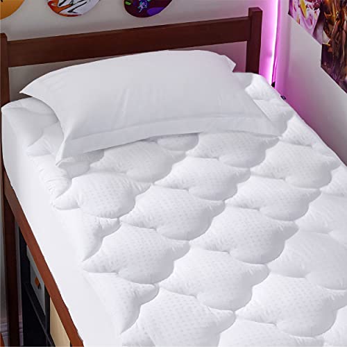Bedsure Twin XL Mattress Pad Dorm Bedding Cooling Cotton Mattress
