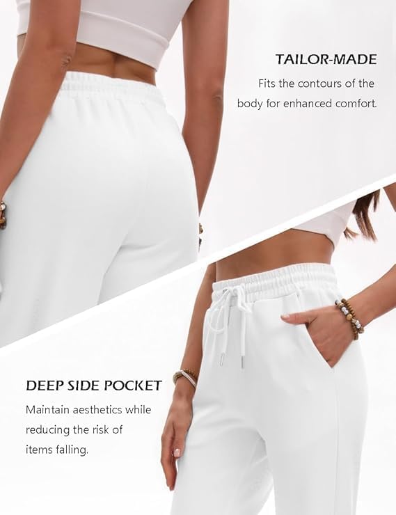 Sweatpants Women Summer High Waist Casual Pants Drawstring Wide Leg Pant Suitable for Beach Travel Vacation Pant - Image 6