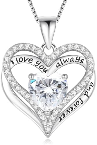 S925 Sterling Silver Necklace for Women, Wife Jewelry Rose Gold, ...