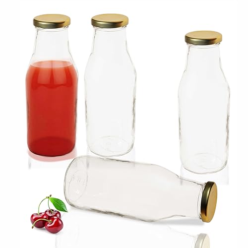 Image of Pure Source India Glass Bottle, 500ml, Set of 3, Clear