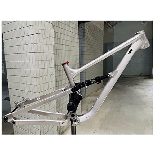 HIMALO Mountain Bike Suspension Frame 26/27.5/29er Bike Frame 14.5''/16.5''/18'' Thru Axle 148mm Boost Frame Disc Brake Aluminium Alloy Frame DH/XC/AM Silver(27.5 * 18'')
