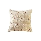 Herbst Kissenbezüge Fall Kürbis Kissenbezug 45x45 Halloween Kissenbezug Herbstdeko Dekorativ Zierkissenbezüge Innen Kissenhülle Herbst Aesthetic Modern Bettwäsche Wohnzimmer Zimmer Deko (Beige)