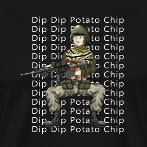 Spreadshirt Hank & Jed - Dip Dip Potato Chip Men's Premium T-Shirt, Xxl, Black #TOP1