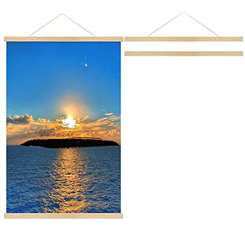 Magnetische Posterleiste, Holz Bilderrahmen Magnet Posterschiene A4 Posterrahmen Holzrahmen Posterhänger für Bilder, Wohnzimmer / Schlafzimmer / Büro Deko, Verschiedene Größen Cover