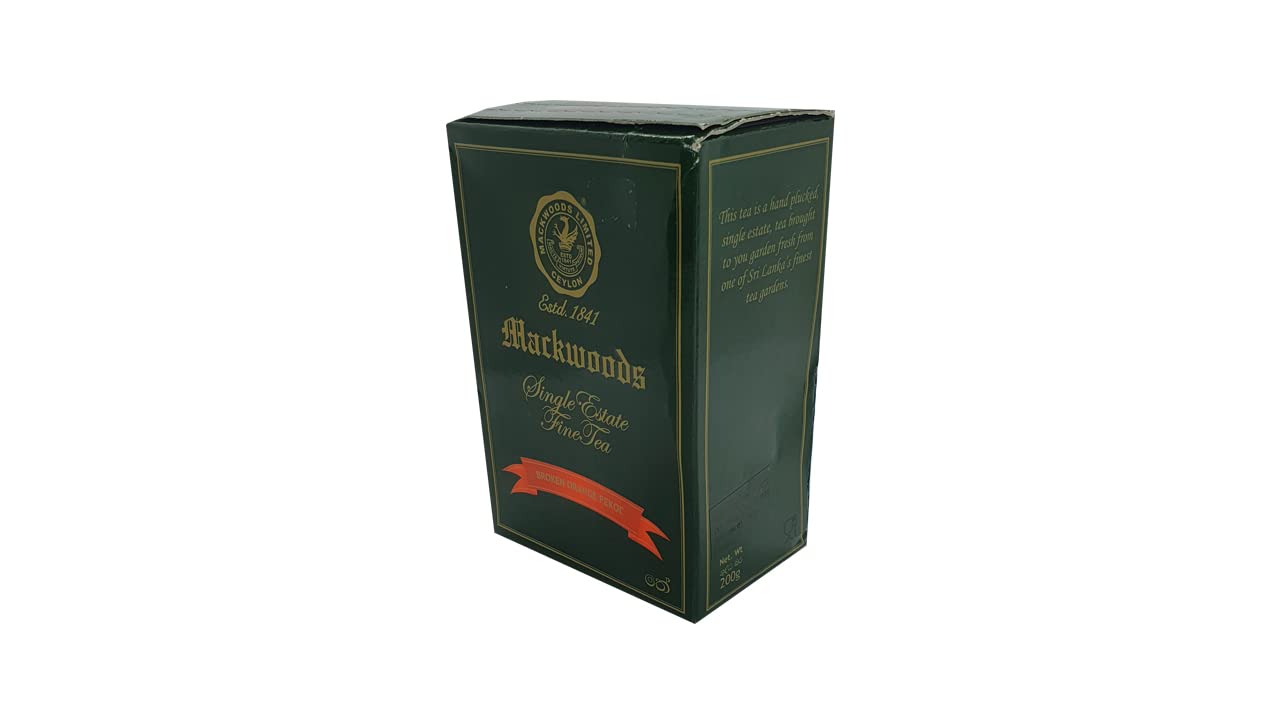 Sri Lanka Ceylon Mackwoods Single Estate Tea Broken Orange Pekoe 200g