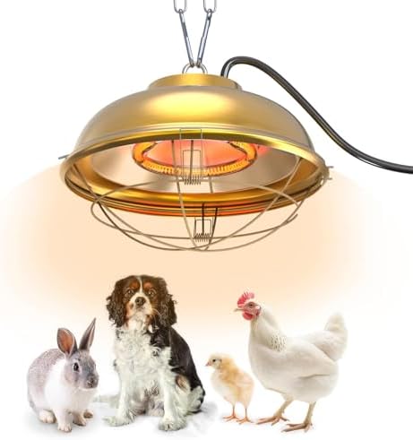 Best Outdoor Heat Lamps That Will Transform Your Patio Experience 6 WORLEYX 300 Watt Heat Lamp for Chicken Coop - Professional Waterproof Chicken Coop Heater for Indoor & Outdoor Used - Suitable for Chick, Duck, Rabbit and Dog