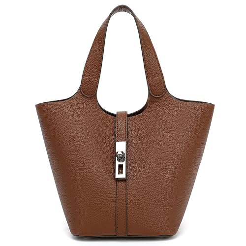 Bolso tipo Bucket para mujer, pequeño, cuero vegano