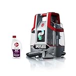Hoover Spotless Portable Carpet + Upholstery Spot Cleaner Machine, Lightweight Shampooer Machine, Pet Stain Remover, Car and Auto Detailer, Pair with Hoover Carpet Cleaner Solution