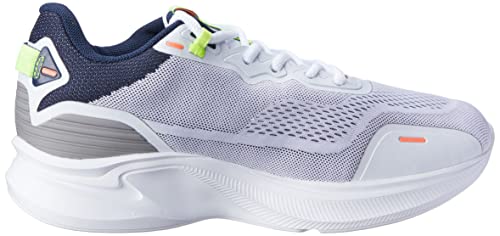 Tênis Fila Lancer, Masculino, Branco/Limão/Coral, 37