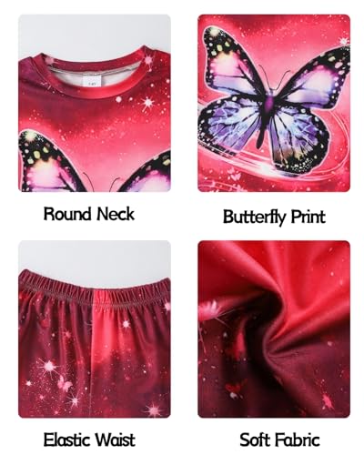 Image of 9-16Y Tween Girl Clothes 2 Piece Short Sleeve Heart Print Top and Shorts Teen Girl Summer Outfits Short Set