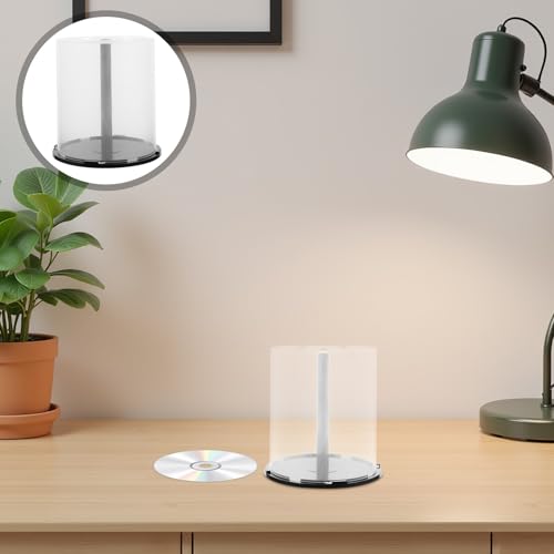 KITCHENKARATLY 3 Sztuki Częściowy Przezroczystych Plastikowych Pojemników Płyty Cd Dvd o Pojemności Dysków Stosowalne Organizery Do Przechowywania Mediów Przenośne Etui Płyty Do Domu i Biura