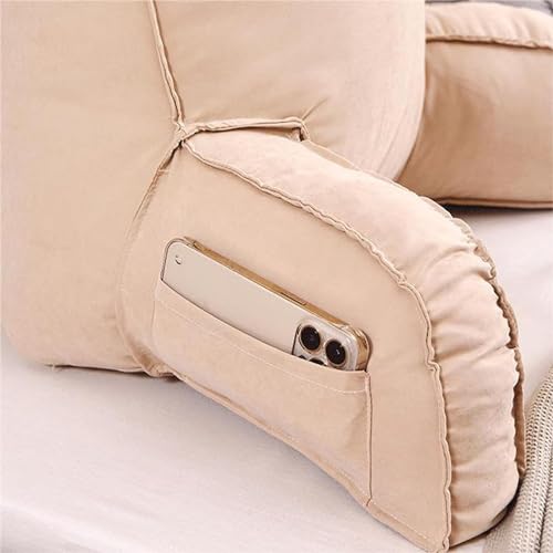 Oreiller de lecture orange : coussin de soutien lombaire léger et dossier portable - 3