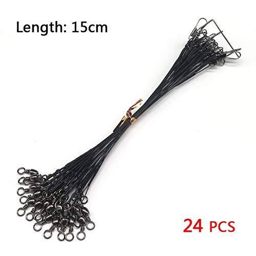 24pcs Fishing Line Leader line Steel Fishing WireFishing Leader Trace