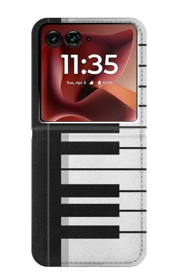 Etui Motorola Razr 50 Ultra luxe housse cuir piano premium