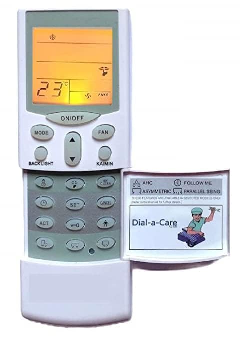 Ac Remote Compatible with Hitachi Split AC Remote with Backlight & Remote Stand (Hitachi 1.5 Ton AC Remote Original AC-68A)-image-3