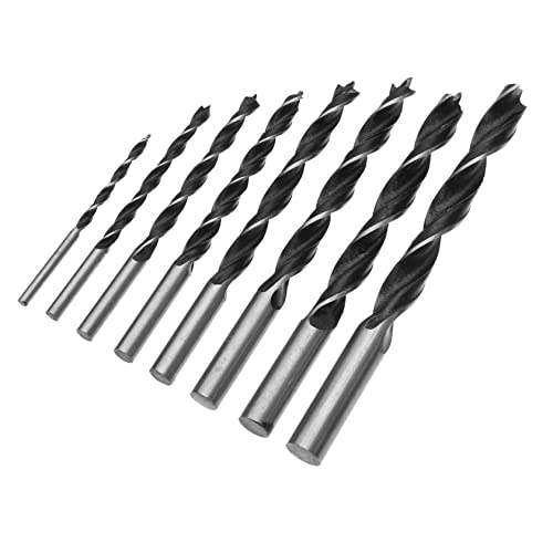 NULYLU Drill Bit Set 8pcs Stainless Steel Drill Bits High Hardness Professional