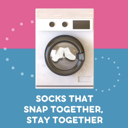 Non Slip Baby Socks that Snap Together in the Laundry - 3 Pack2