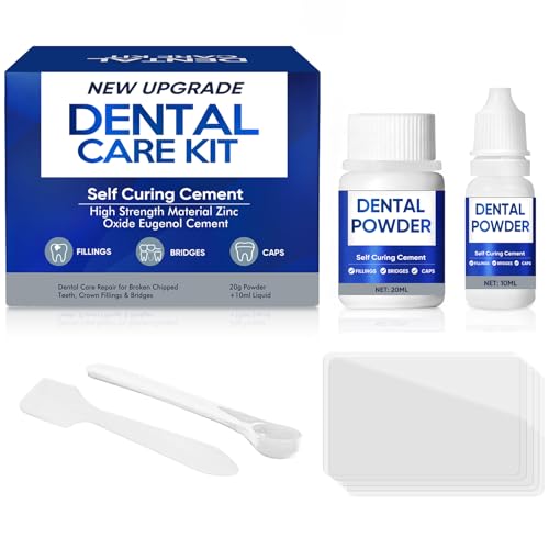 Zahnfüllungs Reparatursets, Provisorische Zahnfüllungen, Zahnfüllungen, Zahnfüllungs-Sets für zu Hause zur Wiederherstellung fehlender Zahnprothesen und gebrochener Zähne