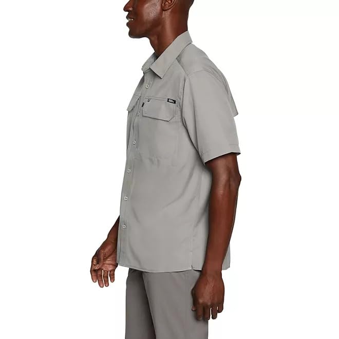 Eddie Bauer Men’s UPF 50 Sun Protection Short Sleeve Relaxed Fit Woven Tech Shirt3
