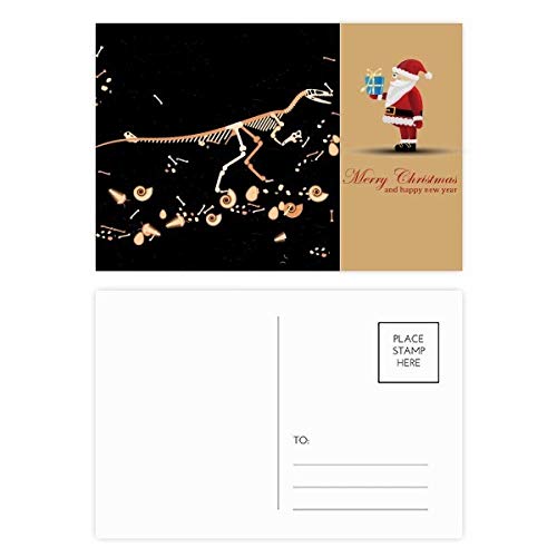 Cartes postales dinosaure Bones noires lot de 20 pour cadeaux originaux