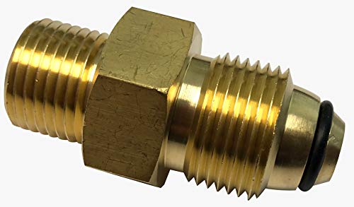 Argon/Nitrogen Regulator Adapter, CGA 580 To CGA 320, Tank to CO2 Cylinder