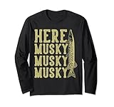 Photo Gallery here musky musky musky - funny musky fishing maglia a manica Photo Gallery here musky musky musky - funny musky fishing maglia a manica