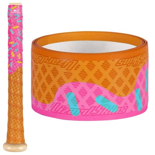 Lizard Skins DSP Ultra Outburst Baseball Bat Grip - 0.5mm 1.1mm Next-Gen Durasoft Polymer Bat Tape (Pink Scoop 1.1mm)