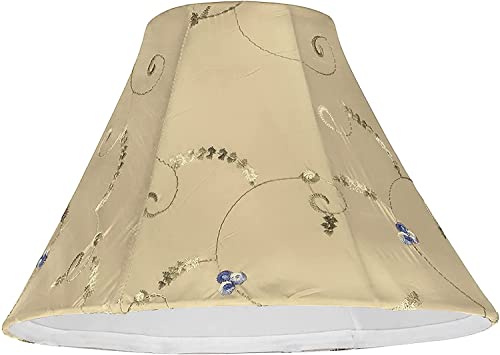Image of Aspen Creative 58026A, Bell Uno Lamp Shade, Jonquil Gold, 4 inch Top x 10 inch Bottom x 7 inch Slant Height, Slip UNO 33mm