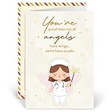 BlinkWishes Nurses Week Cards With Envelopes - Nurse Appreciation Gift Featuring Cute Angel Illustration, Thank You Card for Medical Staff, Nursing Graduation or Healthcare Workers Celebration